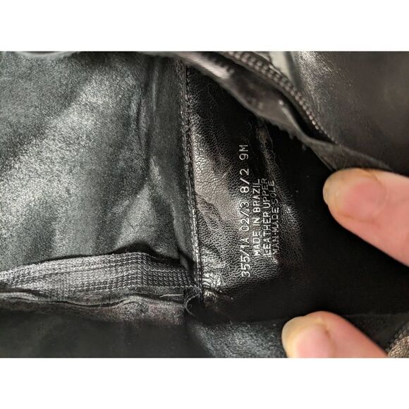 Franco Sarto Women's Black Heeled Leather Boots Size 9M - Picture 9 of 12